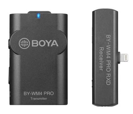 Boya Lavalier belaidis mikrofonas BY-WM4 Pro-K3, skirtas iOS aprašymas - Prekės nuotrauka