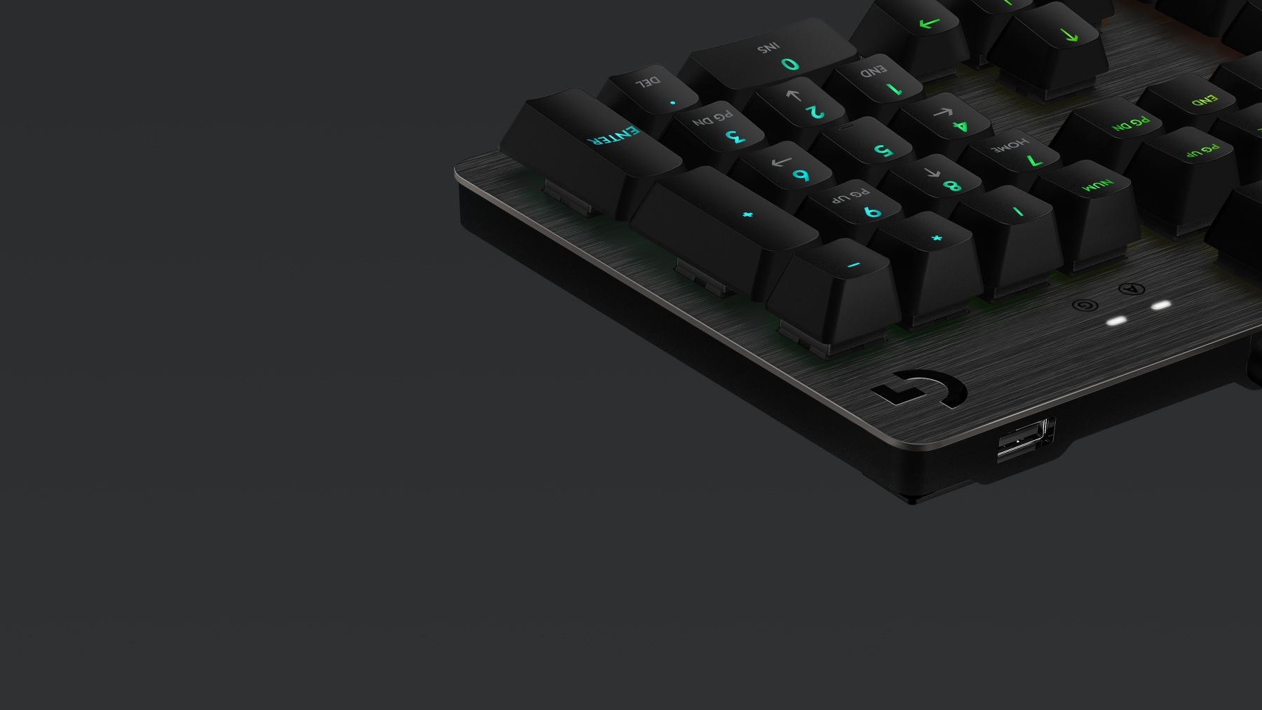 Mechaninė Žaidimų Klaviatūra Logitech G513 Lightsync RGB, GX Brown Tactile Switches, US išdėstymas aprašymas - Prekės nuotrauka