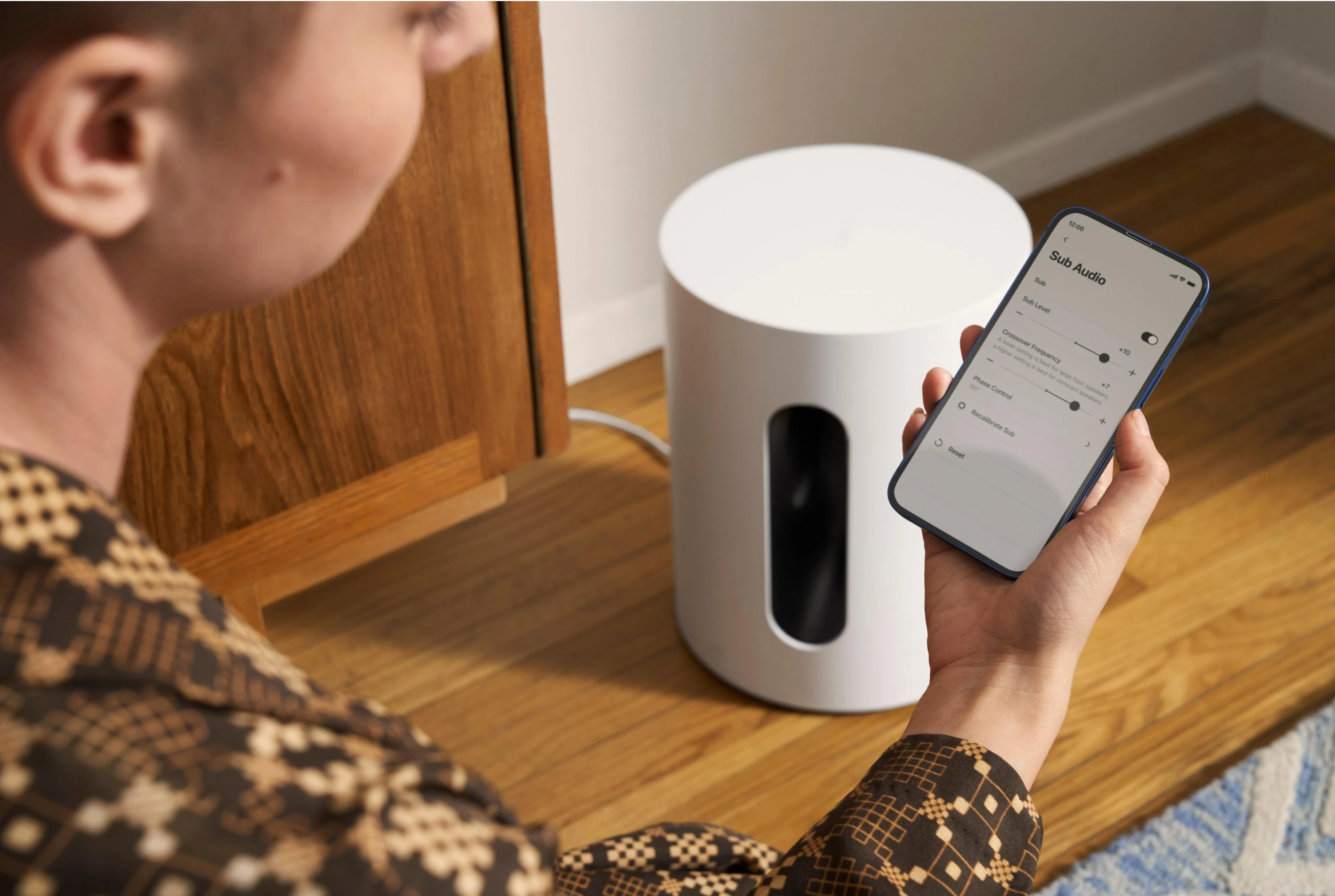 Belaidė Žemų dažnių kolonėlė Sonos Sub Mini, Baltos spalvos aprašymas - Prekės nuotrauka