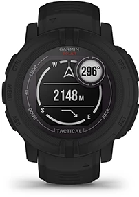 Išmanusis laikrodis Garmin Instinct 2 Solar Tactical Edition, Juodos spalvos aprašymas - Prekės nuotrauka