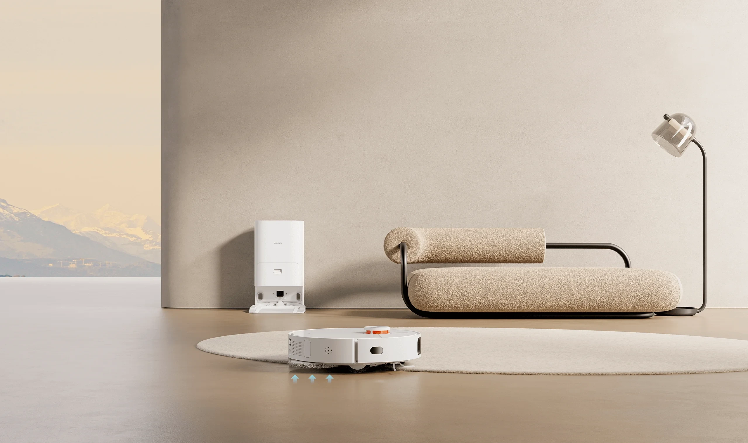 Dulkių siurblys - robotas Xiaomi X10 + su automatine dulkių išsiurbimo stotele, Baltas aprašymas - Prekės nuotrauka