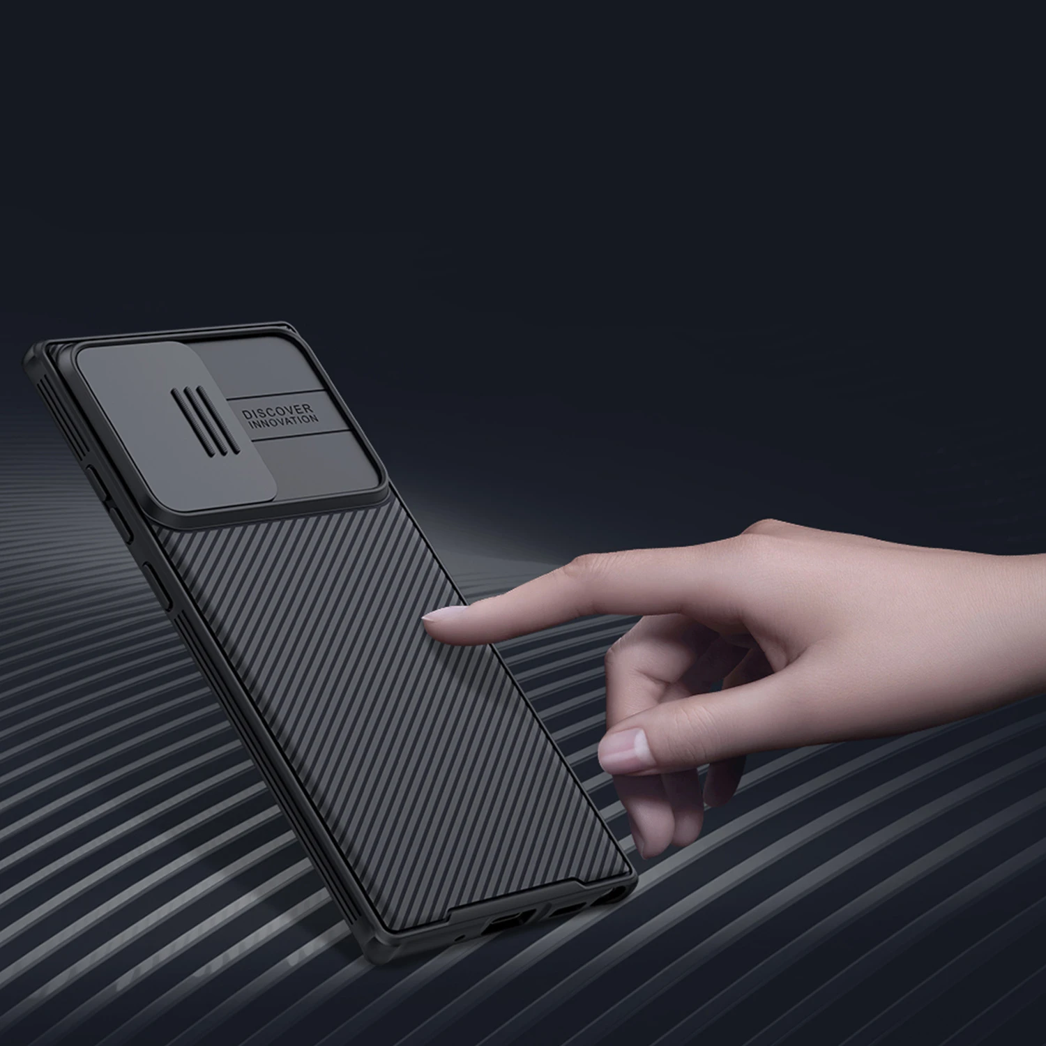 Dėklas Nillkin CamShield skirtas Galaxy Note 20 Ultra, juodas aprašymas - Prekės nuotrauka