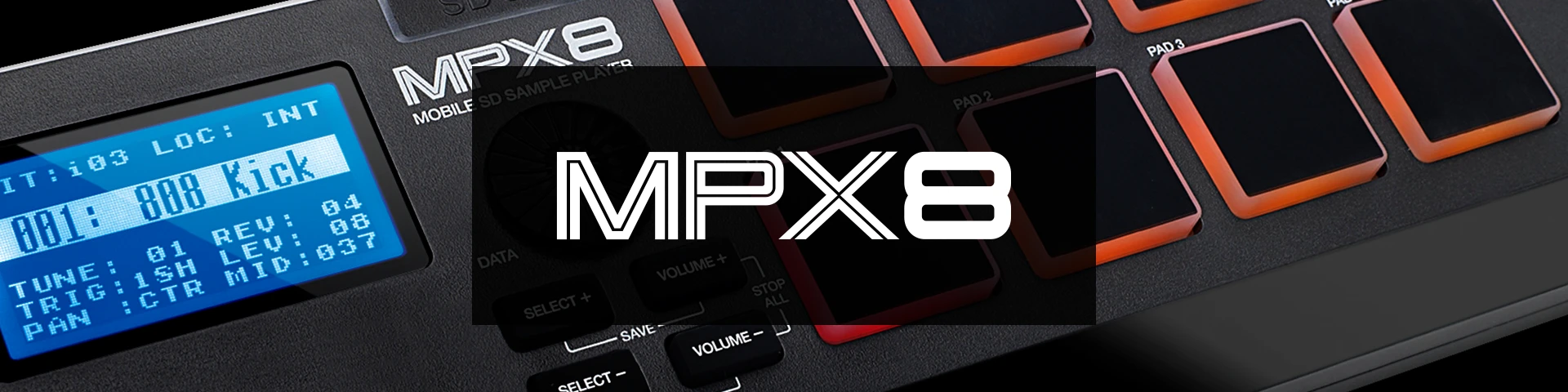 AKAI MPX8 Mobilusis SD grotuvas, Juodas aprašymas - Prekės nuotrauka