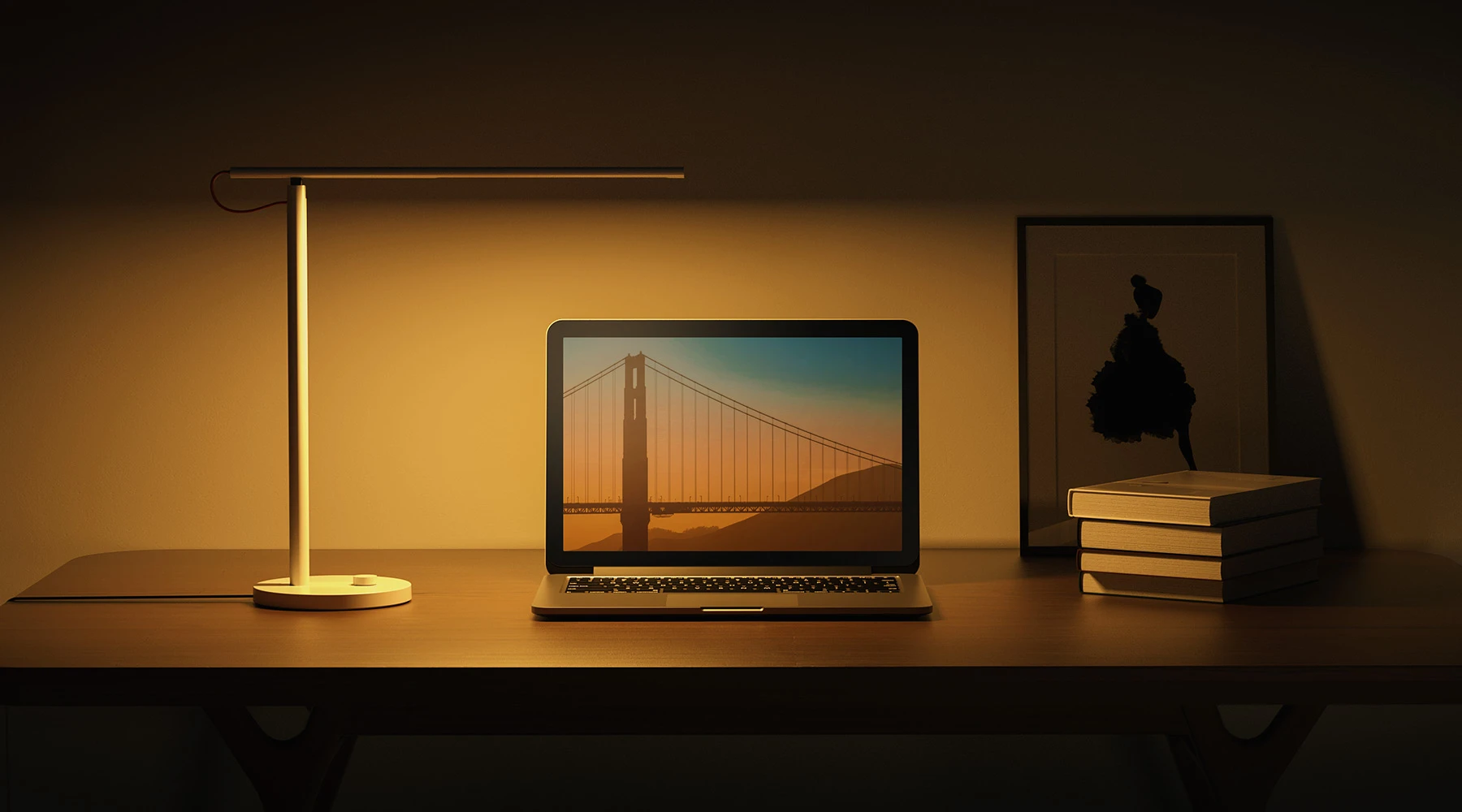 Stalo šviestuvas Xiaomi Mi LED Desk Lamp 1S Mi Smart Home aprašymas - Prekės nuotrauka