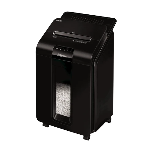 Fellowes AutoMax™ 100M Automatinis kompaktiškas dokumentų naikiklis aprašymas - Prekės nuotrauka