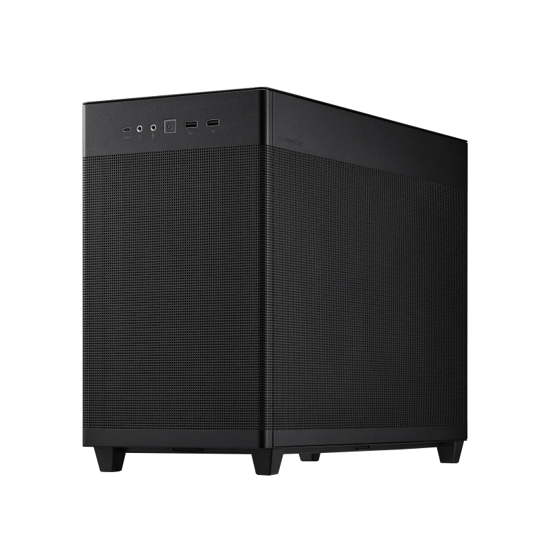 Kompiuterio korpusas ASUS Prime AP201 MicroATX Case/Juodos spalvos aprašymas - Prekės nuotrauka