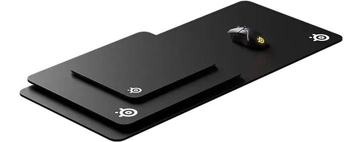Medžiaginis pelės kilimėlis SteelSeries QcK Heavy, Didelis, Juodos spalvos aprašymas - Prekės nuotrauka