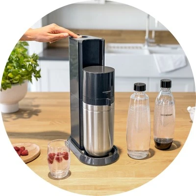Gazuotų gėrimų gaminimo aparatas SodaStream DUO + 3 buteliukai aprašymas - Prekės nuotrauka