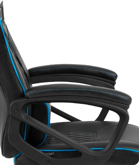 Žaidimų kėdė Sense7 Knight Gaming Chair, Juoda-mėlyna aprašymas - Prekės nuotrauka