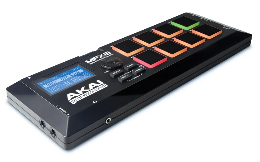 AKAI MPX8 Mobilusis SD grotuvas, Juodas aprašymas - Prekės nuotrauka