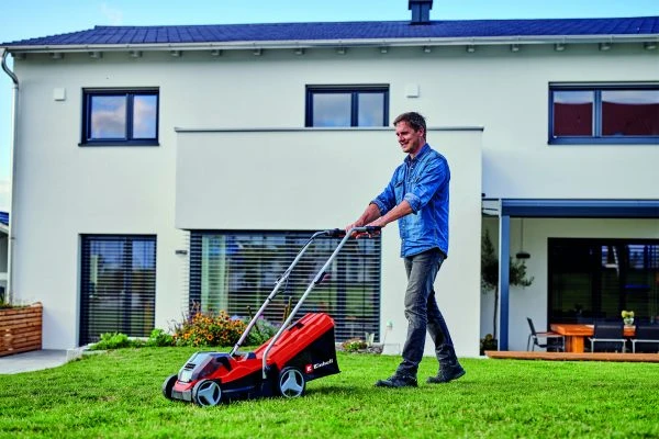 Einhell akumuliatoorinė vejapjovė GE-CM 36/33 Li 2x18V 2x2,5Ah aprašymas - Prekės nuotrauka