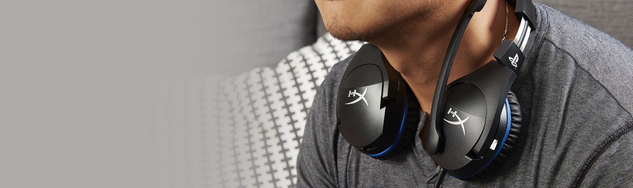 Kingston Žaidimų ausinės HyperX Cloud Stinger (Juodos) Official PS4 Licensed headset
