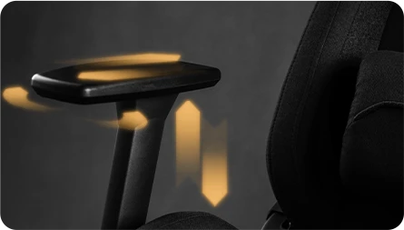 Žaidimų kėdė Sense7 Sentinel fabric Gaming Chair, Juoda aprašymas - Prekės nuotrauka