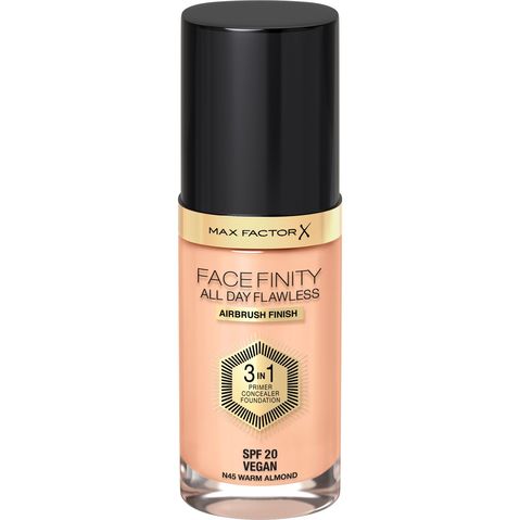 Max Factor Facefinity All Day Flawless makiažo pagrindas moterims 30 ml, WARM ALMOND aprašymas - Prekės nuotrauka