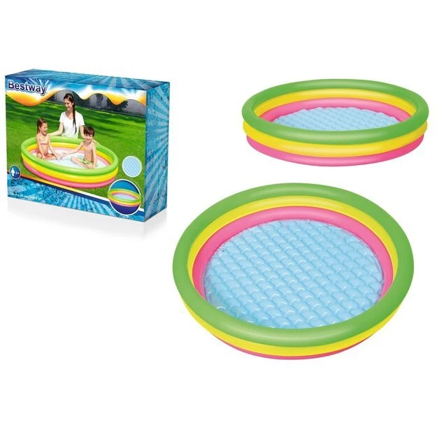 BESTWAY pripučiamas baseinas RAINBOW 152 cm x 30 cm (51103) aprašymas - Prekės nuotrauka