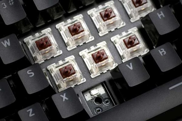 Glorious Klaviatūra Compact GMMK-COMPACT-BRN, ANSI US išdėstymas, Gateron Brown Switch aprašymas - Prekės nuotrauka