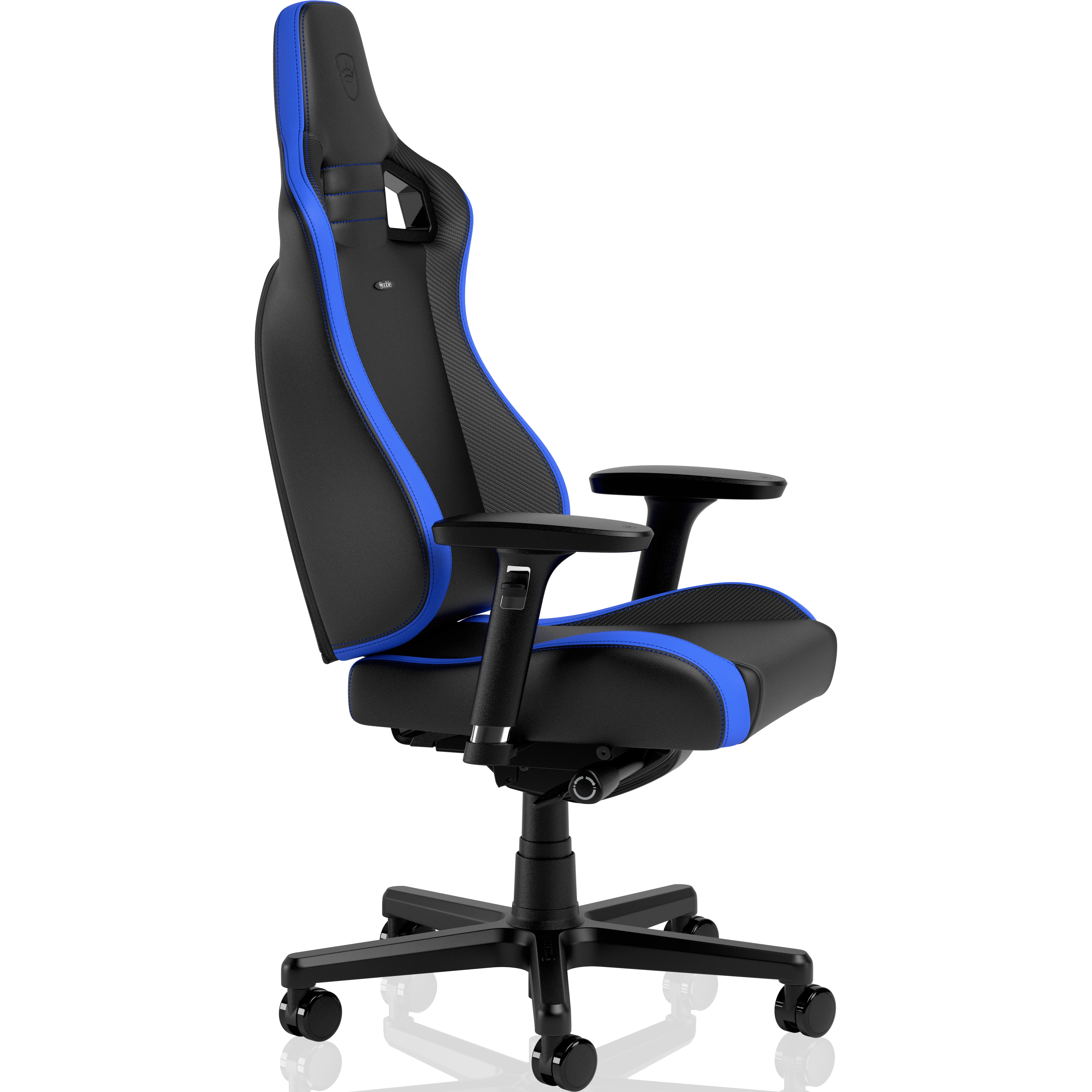 Žaidimų kėdė Noblechairs EPIC Comapct Gaming Chair, Juoda/Carbon/Mėlyna aprašymas - Prekės nuotrauka
