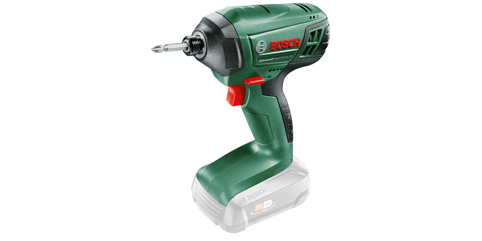 Bosch Advanced ImpactDrive 18 Akumuliatorinis smūginis raktas, be akumuliatoriaus ir kroviklio aprašymas - Prekės nuotrauka