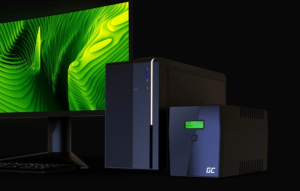 Green Cell Žalias Cell GREENCELL UPS Power Proof 1500VA 900W aprašymas - Prekės nuotrauka