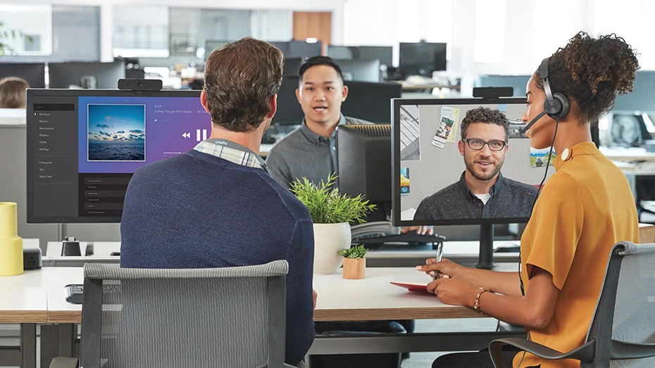 Universalios ausinės Logitech Zone su laidu, su mikrofonu, Juodos