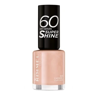Rimmel London 60 Seconds Super Shine Nagų lakas Moterims 8 ml, 500 Caramel Cupcake aprašymas - Prekės nuotrauka