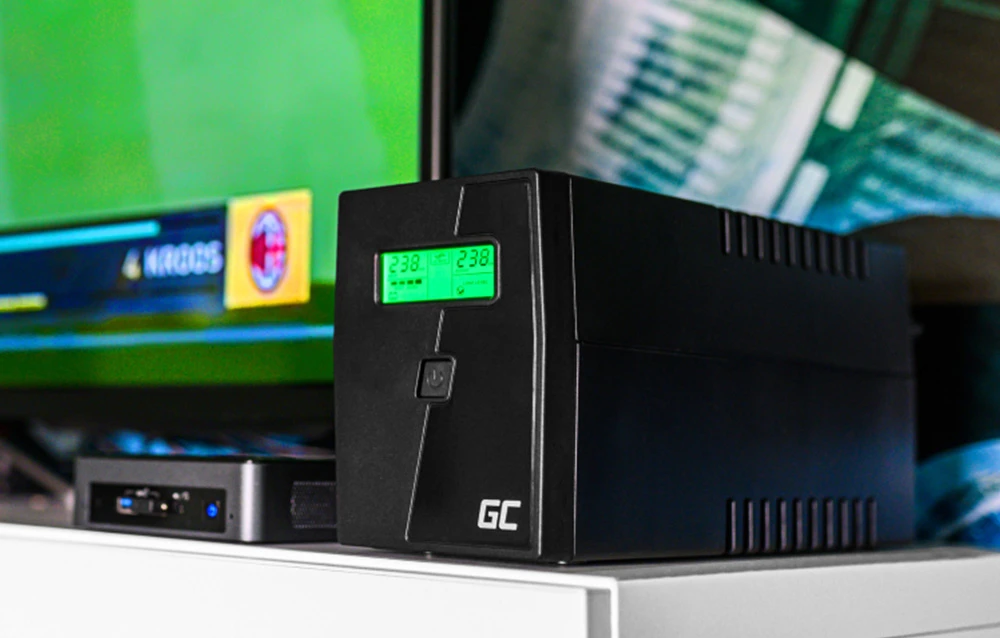 Green Cell Žalias Cell GREENCELL UPS Power Proof 1500VA 900W aprašymas - Prekės nuotrauka