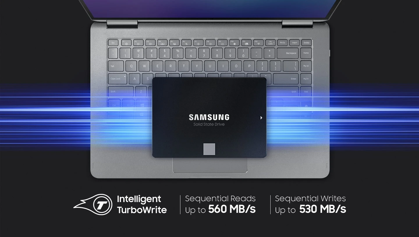 Kietasis vidinis diskas Samsung SSD 870 EVO SATA III 2.5 inch, Juodos spalvos aprašymas - Prekės nuotrauka