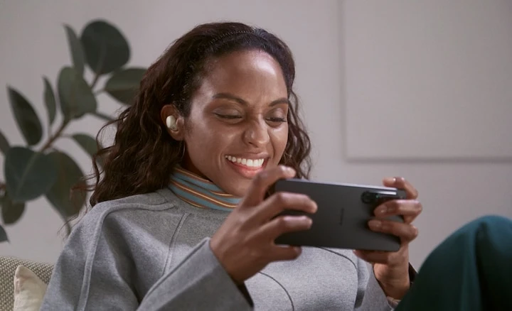 Ausinės Sony LinkBuds S WF-LS900N, Baltos spalvos aprašymas - Prekės nuotrauka