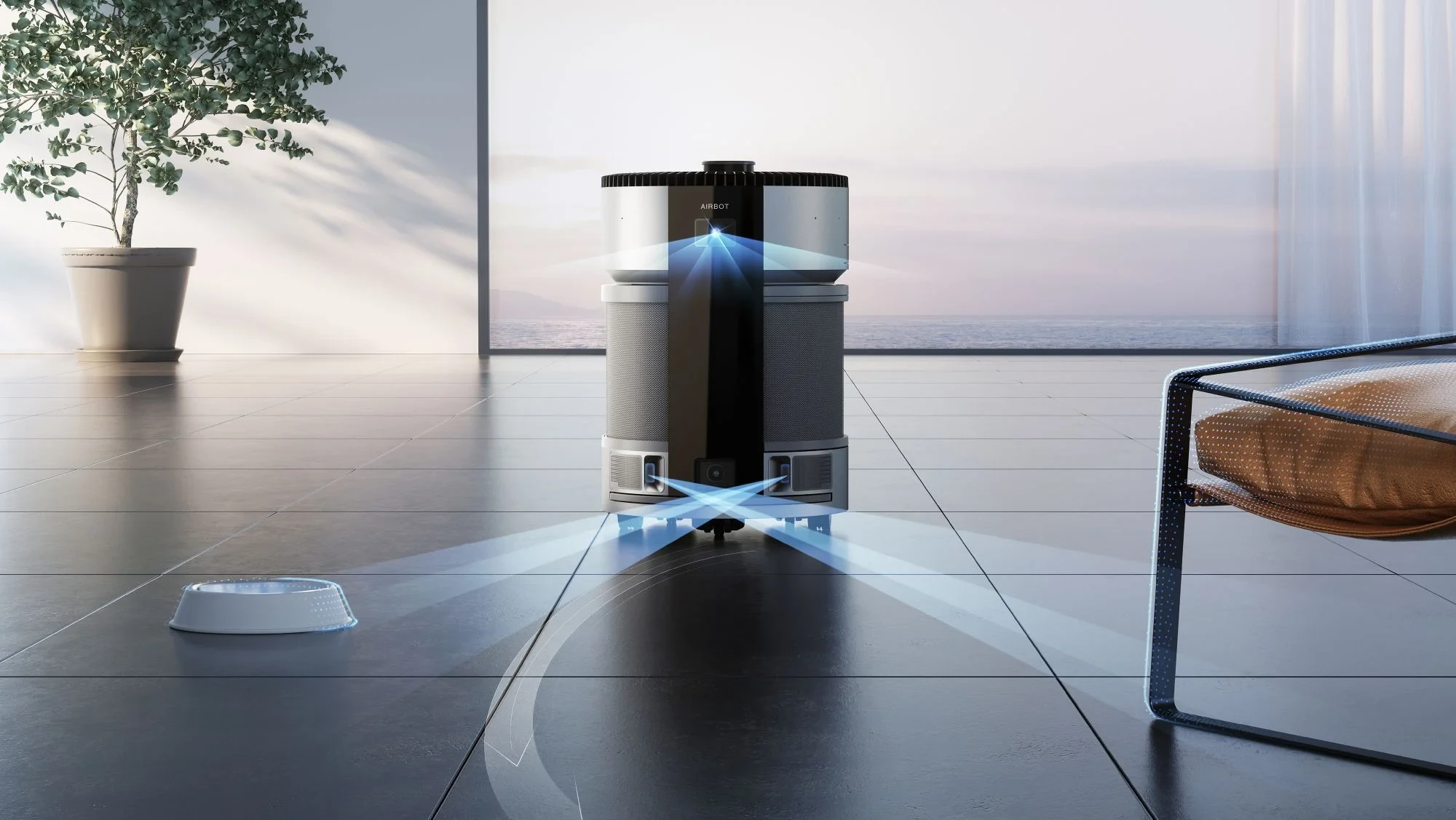 Ecovacs Air AIRBOT Z1 oro drėkintuvas ir valytuvas, Juodas aprašymas - Prekės nuotrauka