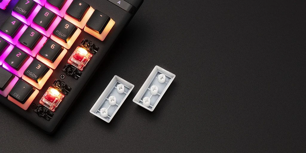 Pakaitiniai klavišai HyperX Pudding Keycaps Full Key Set, US išdėstymas aprašymas - Prekės nuotrauka