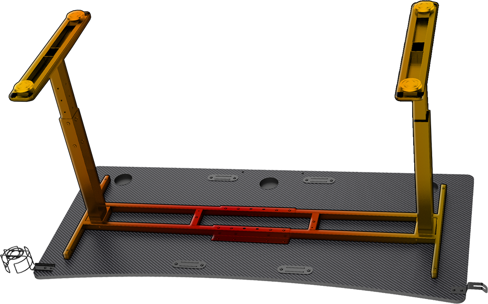 Žaidimų stalas Ultradesk Cruiser Gaming Desk, Reguliuojamo aukščio 660-812mm, Juodas su juodos spalvos kilimėliu aprašymas - Prekės nuotrauka