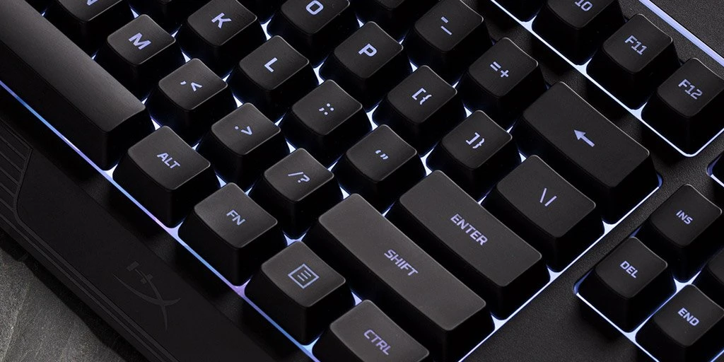 HyperX Alloy Core RGB Membraninė žaidimų klaviatūra, US išdėstymas, su pašvietimu aprašymas - Prekės nuotrauka