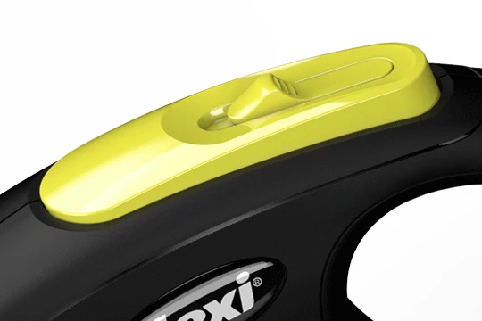 Flexi New Neon M pavadėlis šunims iki 25kg juostinis 5m mėlynos spalvos aprašymas - Prekės nuotrauka