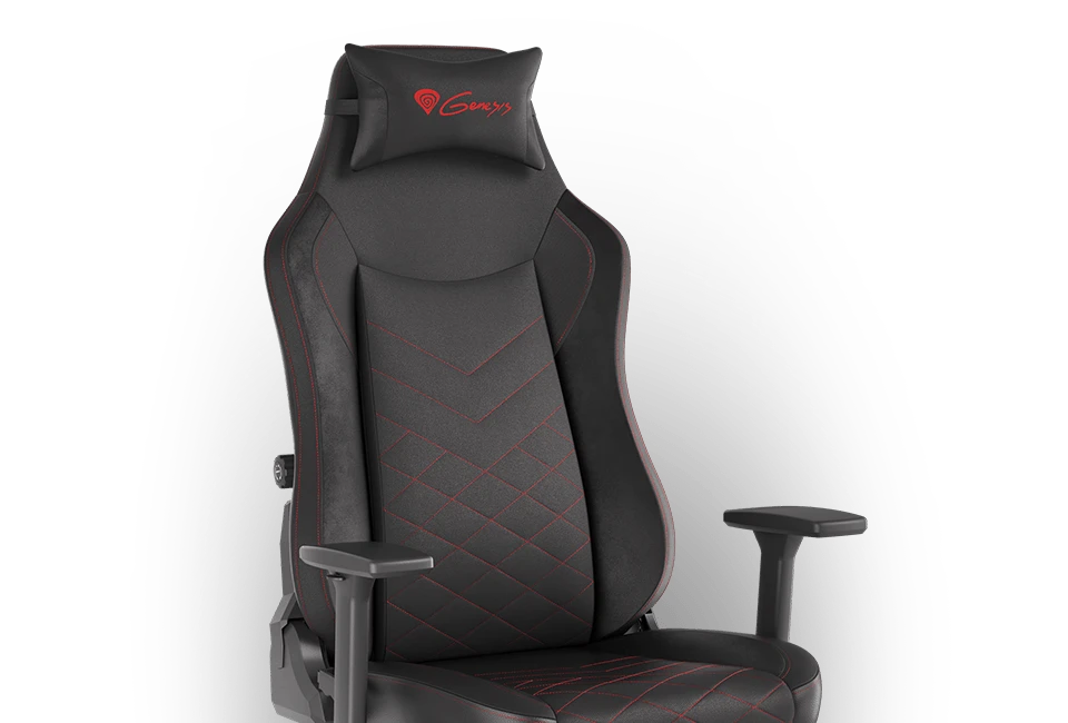 Žaidimų kėdė Genesis Nitro 890 Gaming Chair, Juoda-raudona aprašymas - Prekės nuotrauka