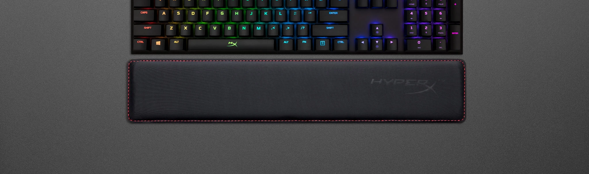 HyperX Wrist Rest, klaviatūros riešo atrama aprašymas - Prekės nuotrauka