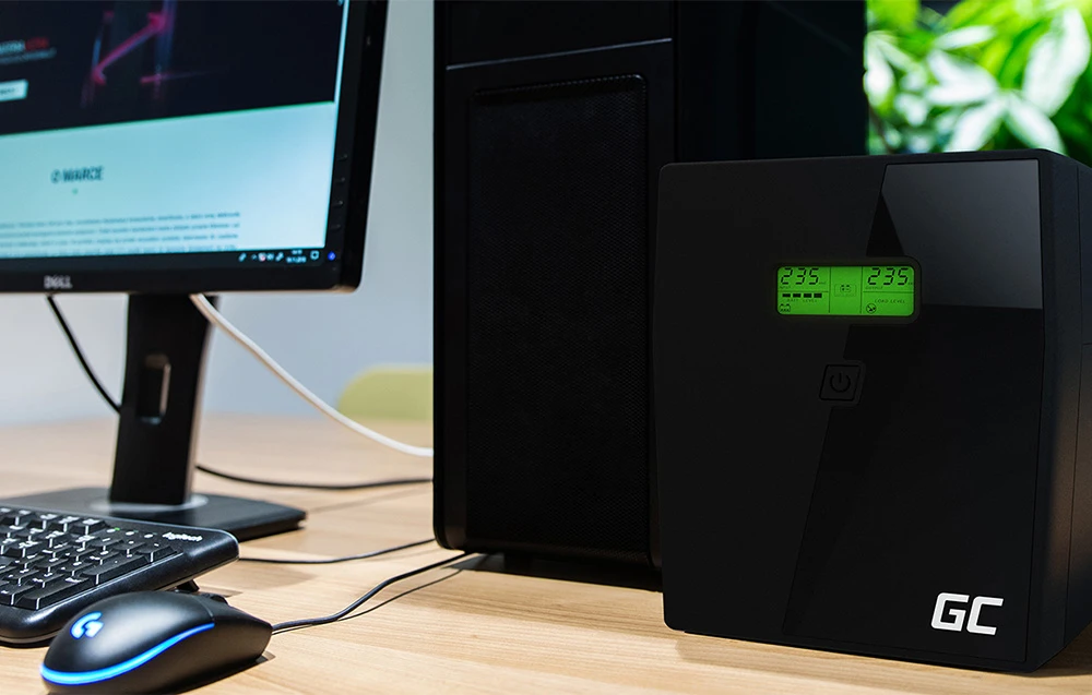 Green Cell Žalias Cell GREENCELL UPS Power Proof 2000VA 1200W aprašymas - Prekės nuotrauka Green Cell Žalias Cell GREENCELL UPS Power Proof 2000VA 1200W aprašymas - Prekės nuotrauka