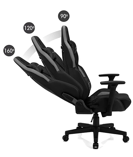 Žaidimų kėdė Sense7 Sentinel Gaming Chair, Juoda-pilka aprašymas - Prekės nuotrauka