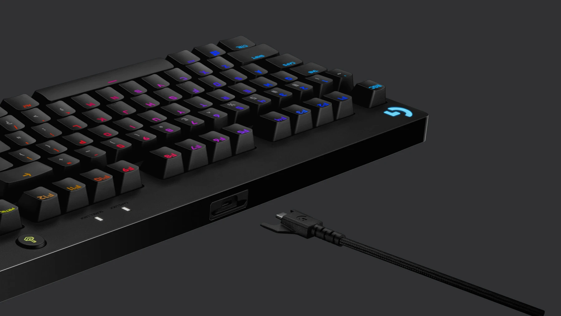 Mechaninė Žaidimų Klaviatūra Logitech G Pro, GX Blue Clicky Switches, DE išdėstymas aprašymas - Prekės nuotrauka