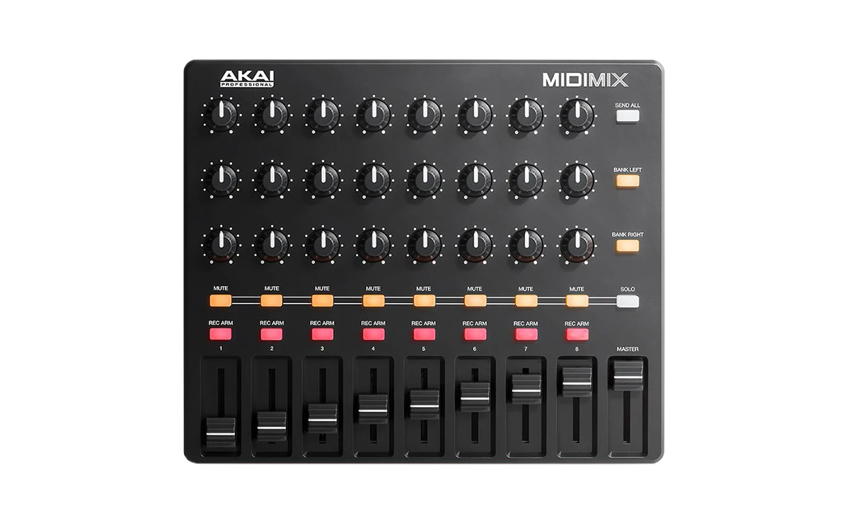 Midi kontroleris  AKAI MIDIMIX, Juodas aprašymas - Prekės nuotrauka