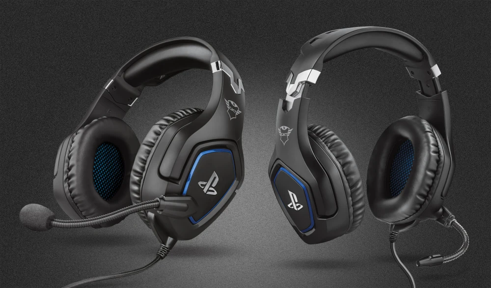 Žaidimų ausinės Trust GXT 488 Forze PS4 Gaming Headset PlayStation official licensed product, Juodos, 23530 aprašymas - Prekės nuotrauka