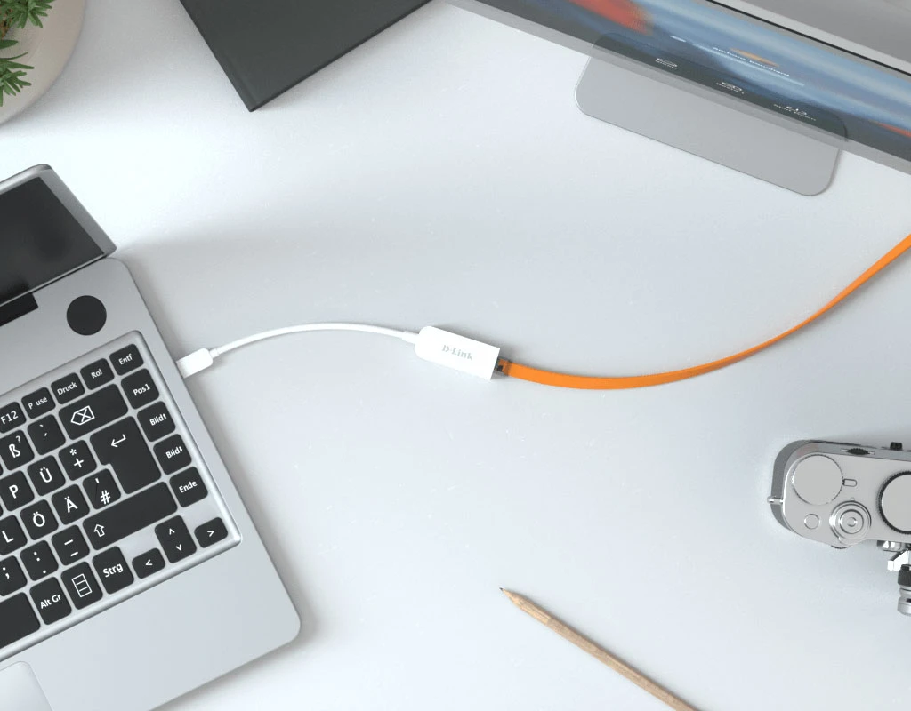 D-Link USB-C ir 2,5G Ethernet adapteris DUB-E250 aprašymas - Prekės nuotrauka