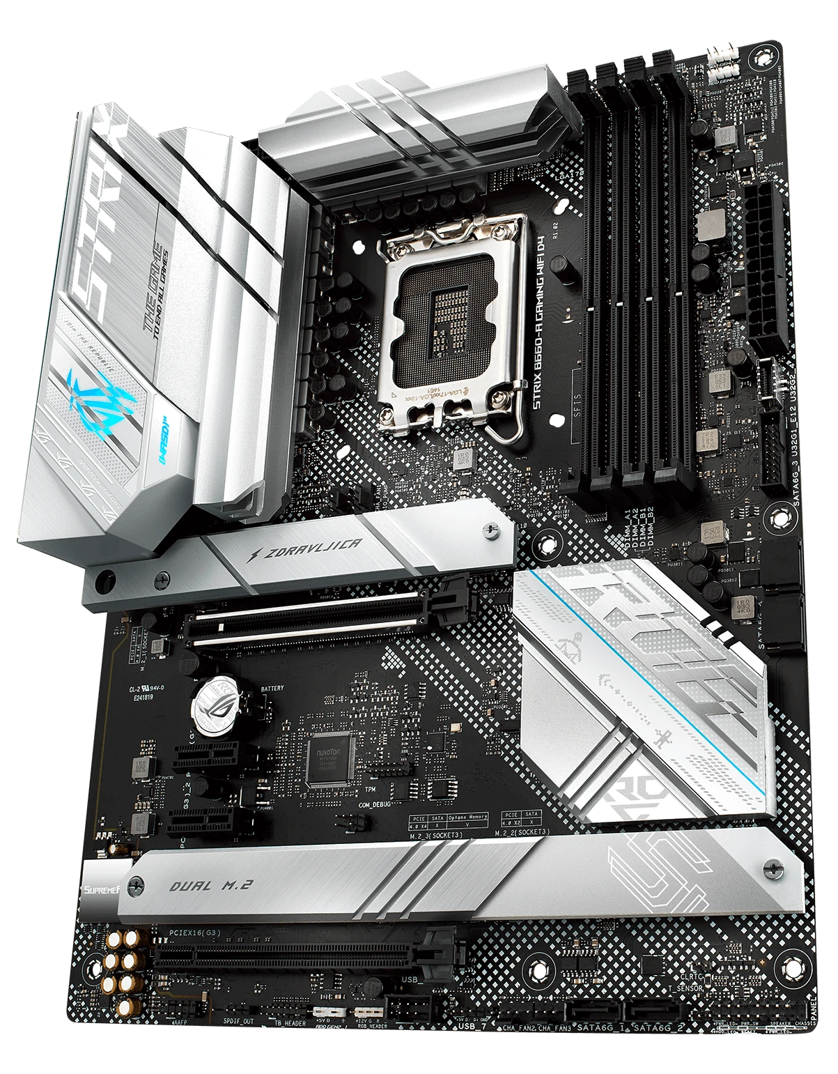 Pagrindinė plokštė Asus ROG STRIX B660-A GAMING WIFI D4 aprašymas - Prekės nuotrauka Pagrindinė plokštė Asus ROG STRIX B660-A GAMING WIFI D4 aprašymas - Prekės nuotrauka