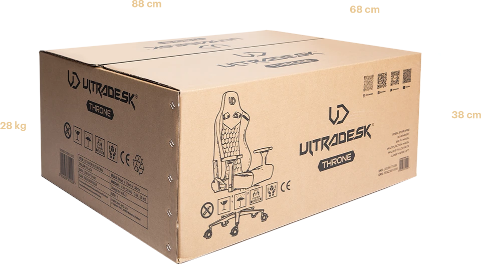 Premium Žaidimų Kėdė Ultradesk Throne Gaming Chair Fabric aprašymas - Prekės nuotrauka