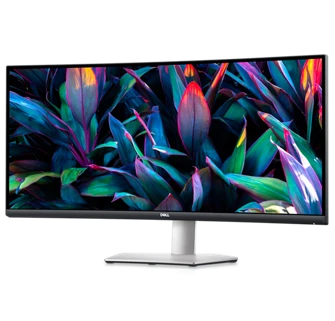 Monitorius Dell USB-C S3423DWC, 34Inch/Curved/ 3440 x 1440/ LED LCD/ VA/ 4ms/ 100Hz/300cd/m²,USB-C/ DP/ USB-A/HDMI, Audio Out, AMD FreeSync aprašymas - Prekės nuotrauka