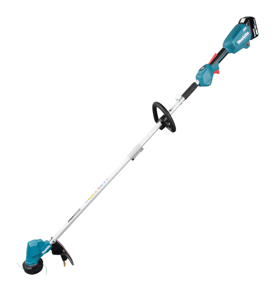 Makita DUR192LRT Akumuliatorinė žoliapjovė/trimeris, 18 V, 1x 5,0Ah, DC18RC, Li-ion, BL-motor, aprašymas - Prekės nuotrauka