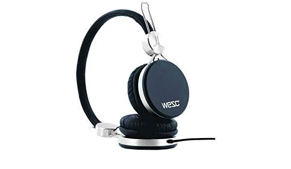 WESC Banjo Jazz mėlynos ausinės su metaliniais elementais