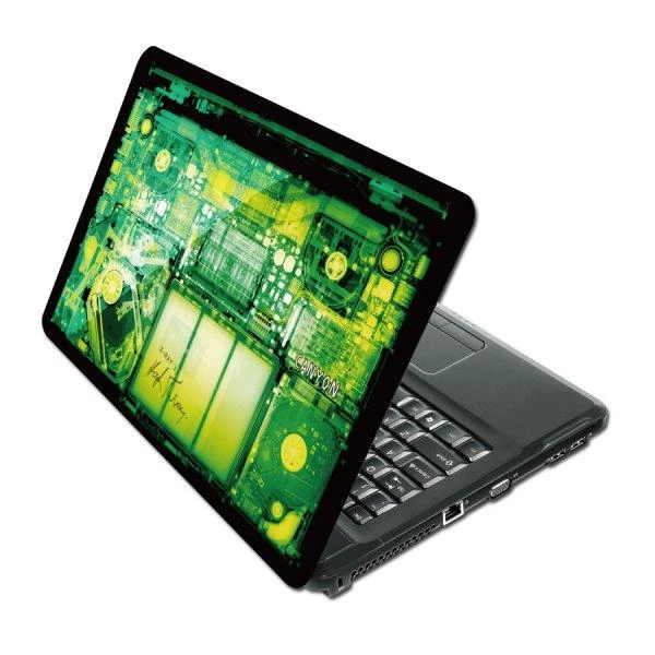 CANYON Viršelis Kompiuteriui CNL-NBS02 X-ray, Juoda / Žalia