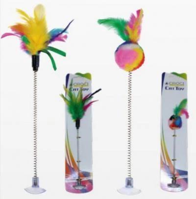 Croci Spa spyruoklė su plunksnomis katėms 29cm 1 vnt.