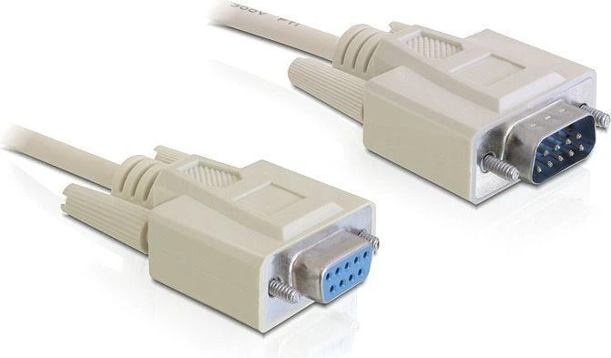 DELOCK Cable RS-232 serial Sub-D9 male / female 3 m