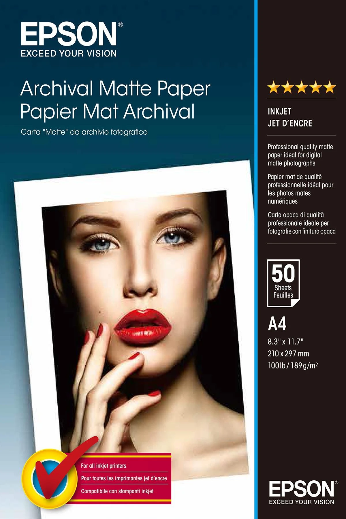 Epson Archival, DIN A4, 192 g/m² fotopopierius